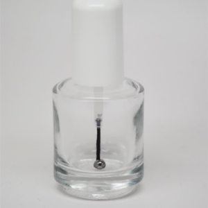 Empty Bottle Polish White/Black Cap - 1 Piece