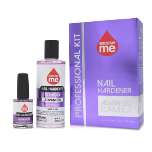 Excuse Me Nail Hardener 4 oz & 0.5 oz Kit Pinkish