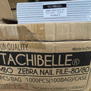 Karlash / TachiBelle Jumbo Zebra Nail File 80/80 10pc/pk
