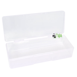 PandaSpa Large Portable Vip Clear Plastic Manicure Storage Toolbox -CLEAR