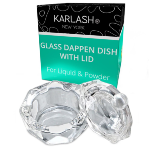 Karlash  glass dappen dish with Lid 1 pc
